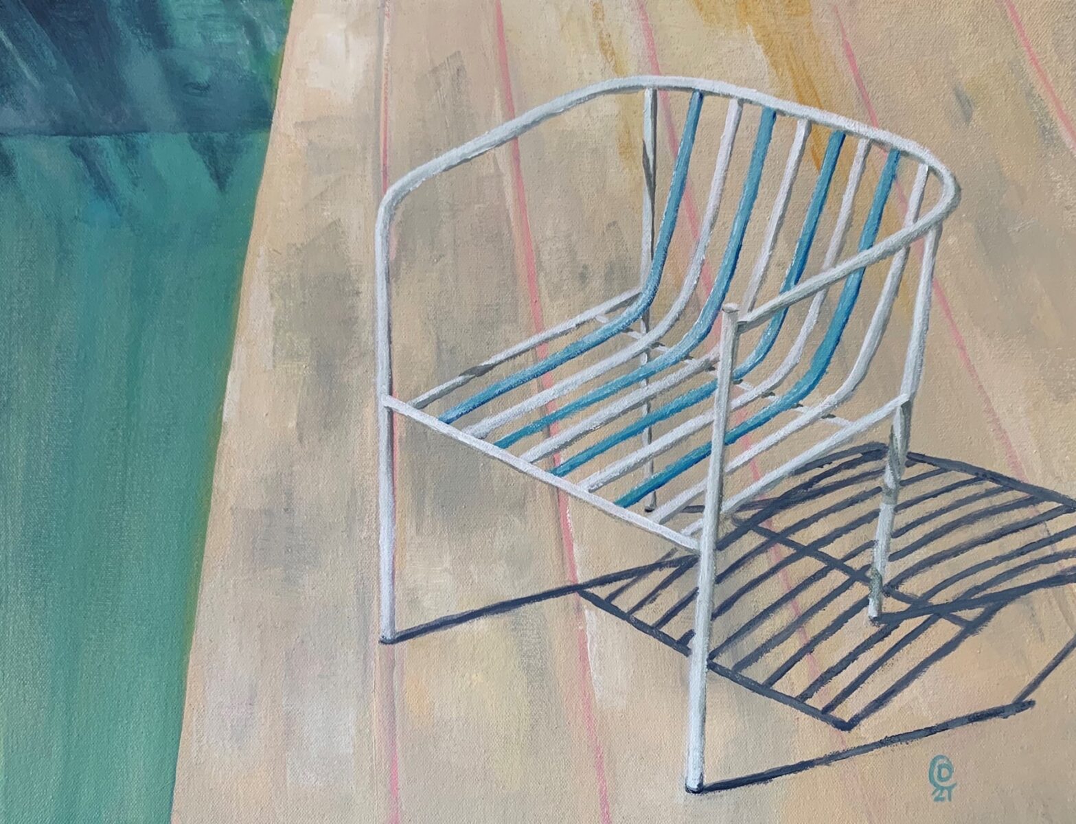 Dylan Cooper - Close To The Edge- 31.5 x 41.5cm unframed, 34.5 x 44.5cm framed acrylic on canvas $ 700.00