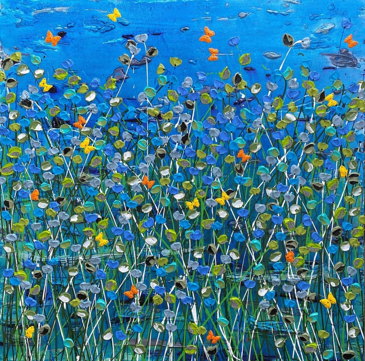 418. REBECCA PIERCE Magic 122 x 122cm acrylic and ink on canvas - 5,600.00AUD