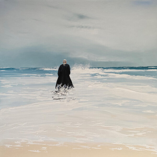 44. TRACY DODS Riverie 10 x 100cm acrylic on canvas copy