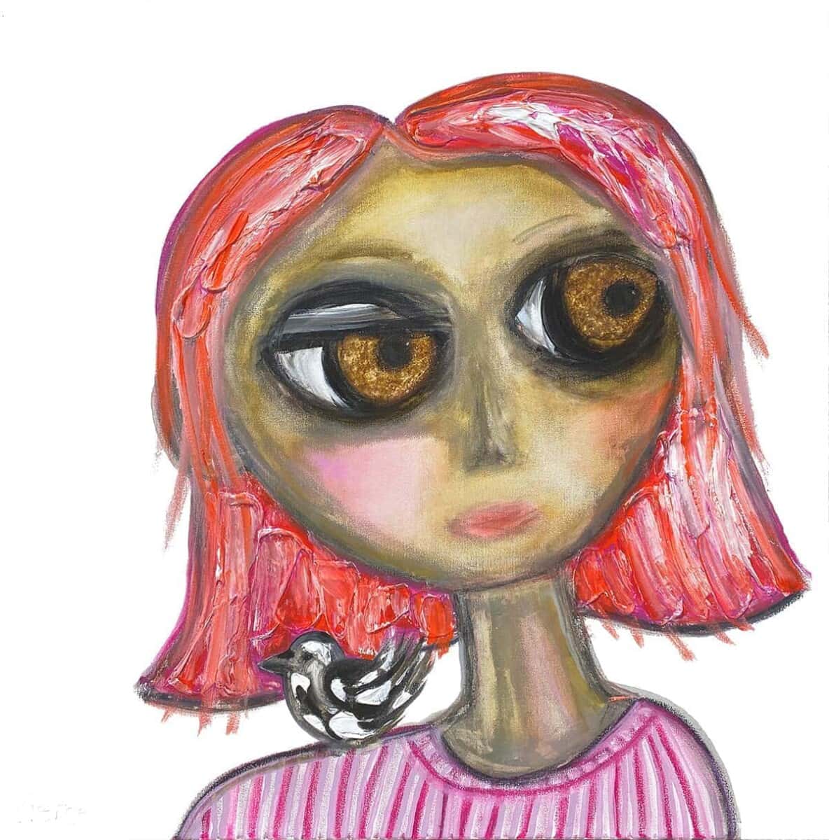 452. REBECCA PIERCE With You 91 x 91cm acrylic paint and ink, oil sticks and charcoal on canvas 2,850.00 AUD.jpg