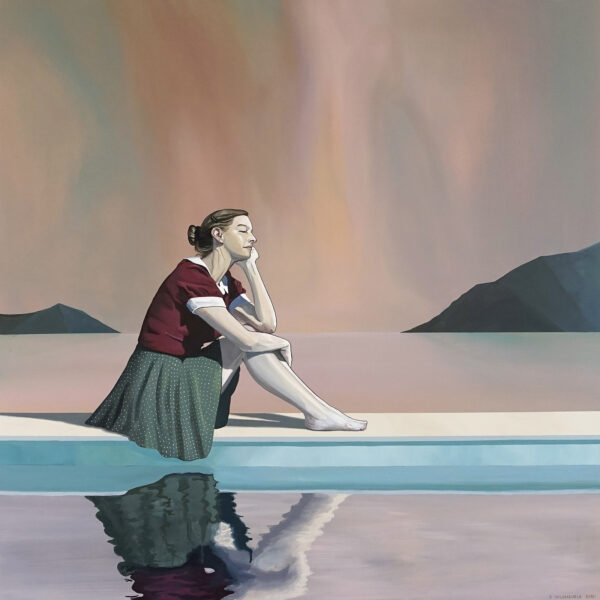 97. J VALENSUELA DIDI Crimson and Clover 101 x 101cm acrylic on canvas 4500AUD copy