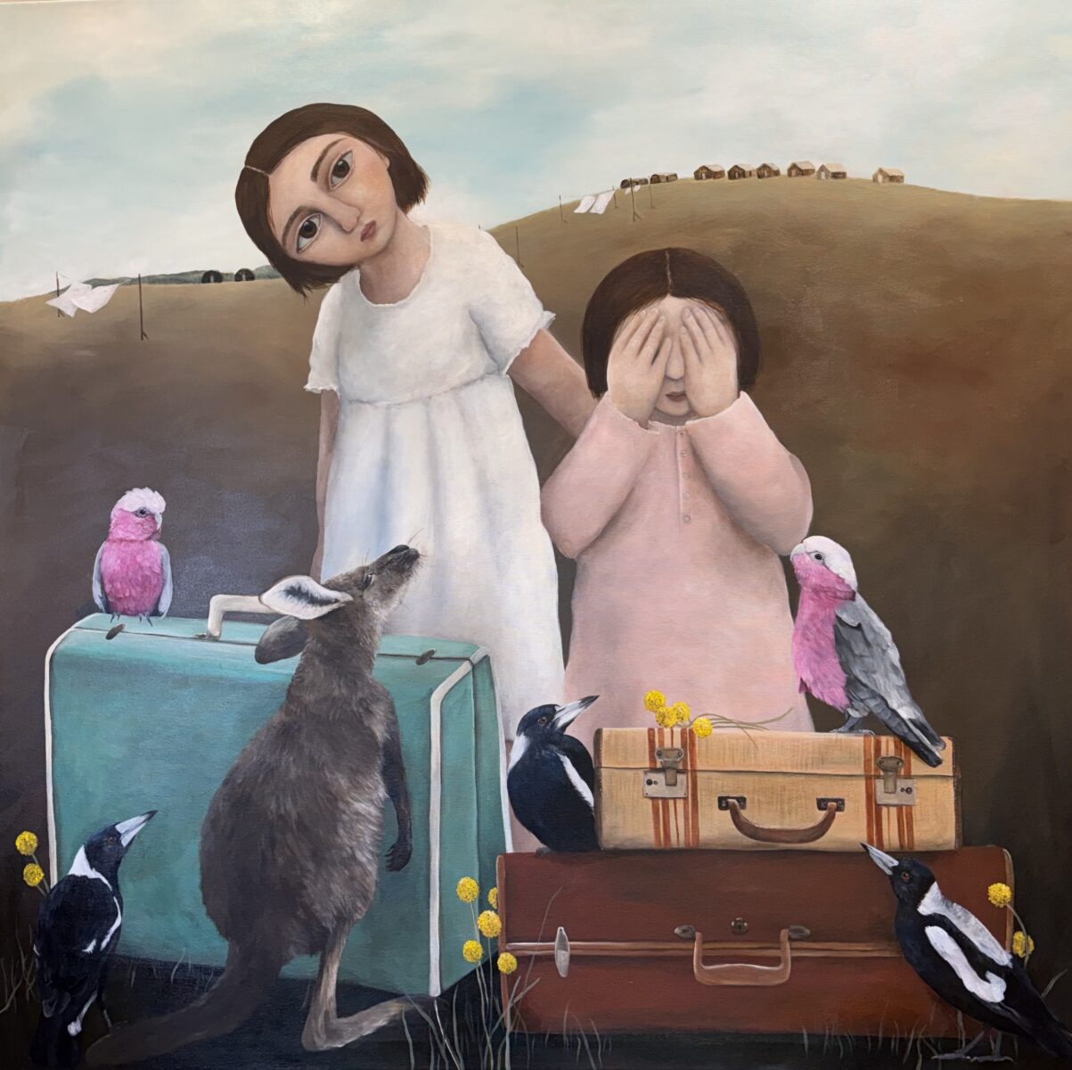 Comfort acrylic on canvas 122 x 122cm $6,250