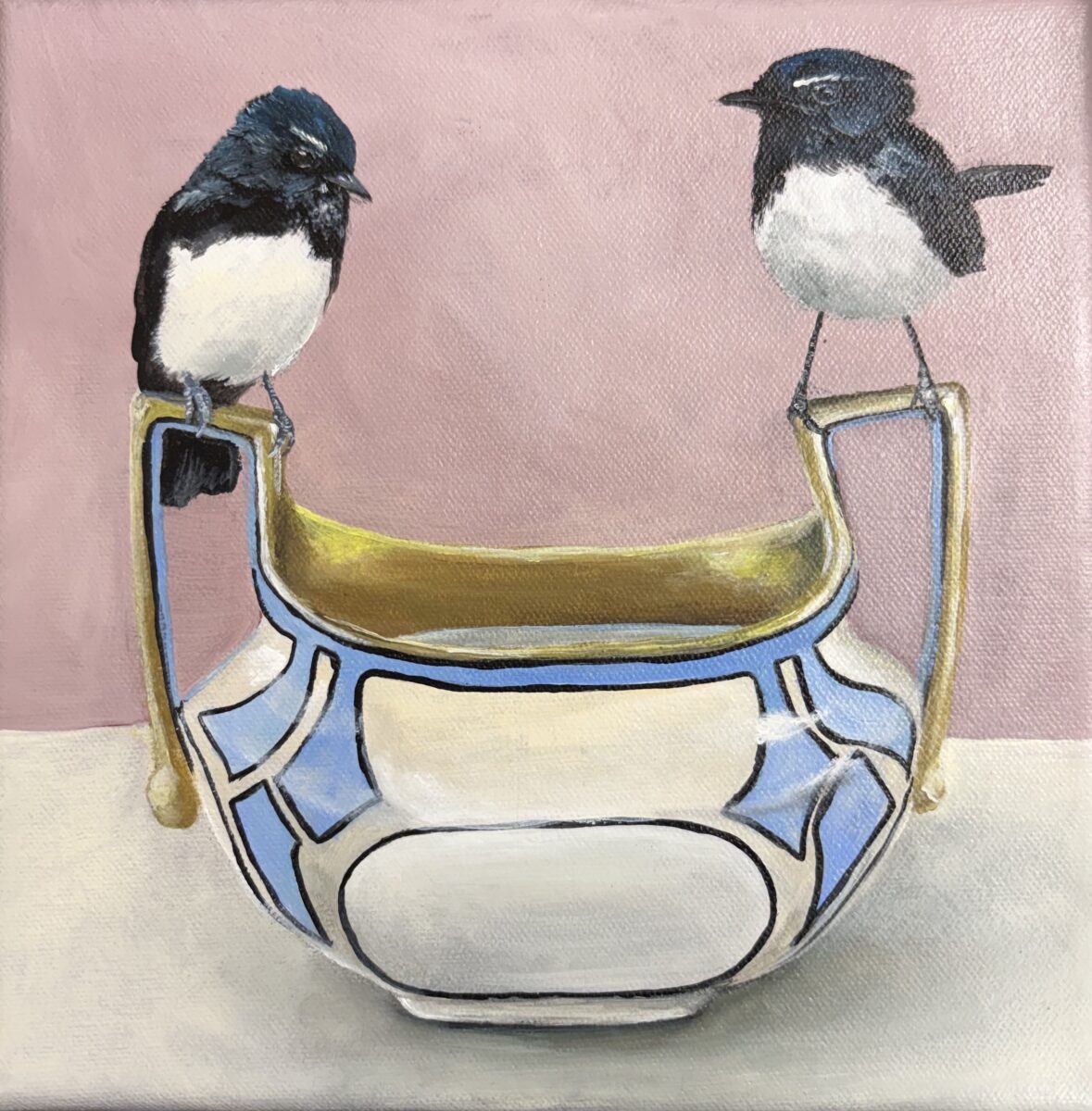 I Love Deco acrylic on canvas 20 x 20cm $350