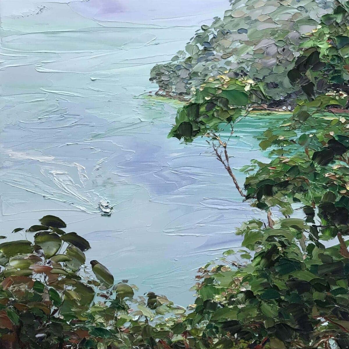 38. MIRANDA SUMMERS Promises to Come Back 76.5 x 76.5cm oil on canvas- 2,230.00 AUD