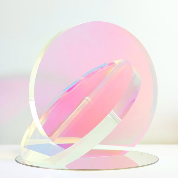 05.RHIANNON-WEST-Interlace-edition-3-of-6.-30-x-30cm-mirror-polish-stainless,-Dichroic-$-3,200.00 copy